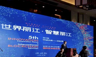 诺童合伙人王进于云南--以色列创新合作论坛分享区块链在智慧养老领域的应用