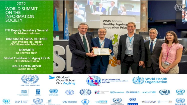 WORLD WINNER of the HEALTHY AGEING INNOVATION PRIZE by the UN, WHO and the Global Coalition on Aging (GCOA)